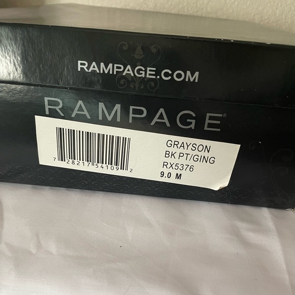 Rampage heels black and white gingham bow. Size 9M. Gently used. - Picture 8 of 10